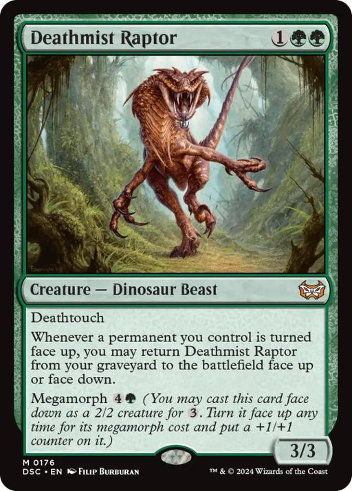 Deathmist Raptor [Duskmourn: House of Horror Commander] - MTG Single