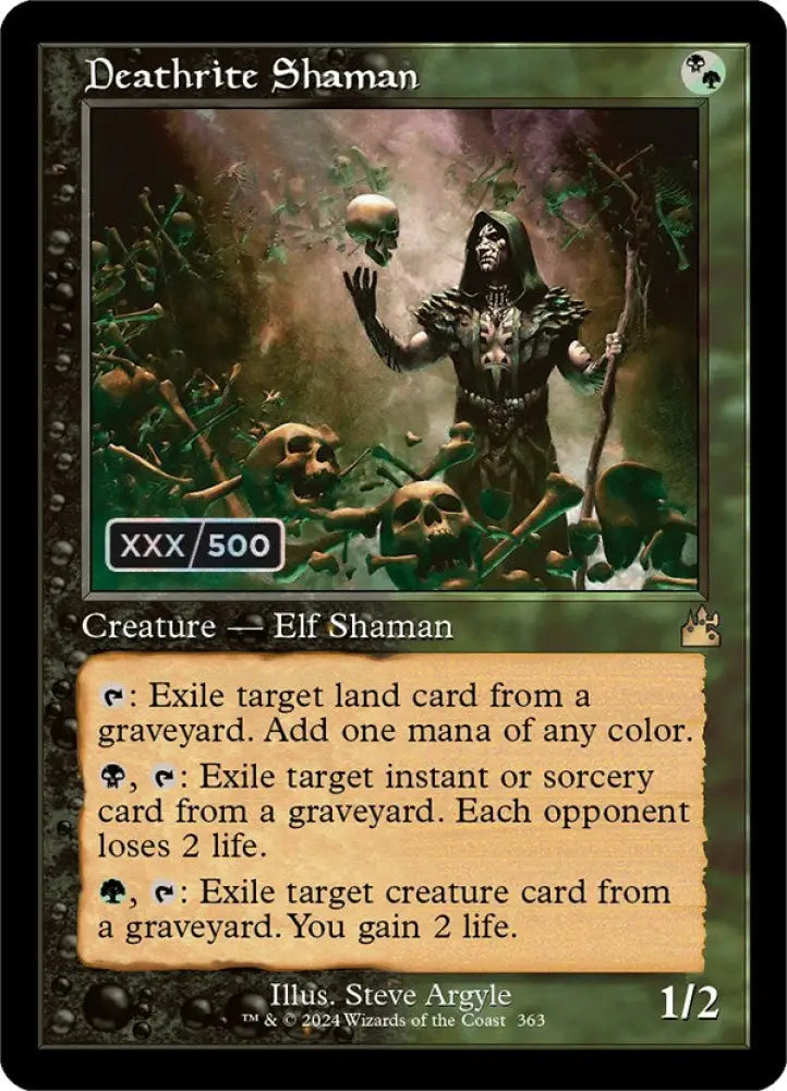 Deathrite Shaman (Retro) (Serialized) [Ravnica Remastered] - MTG Single