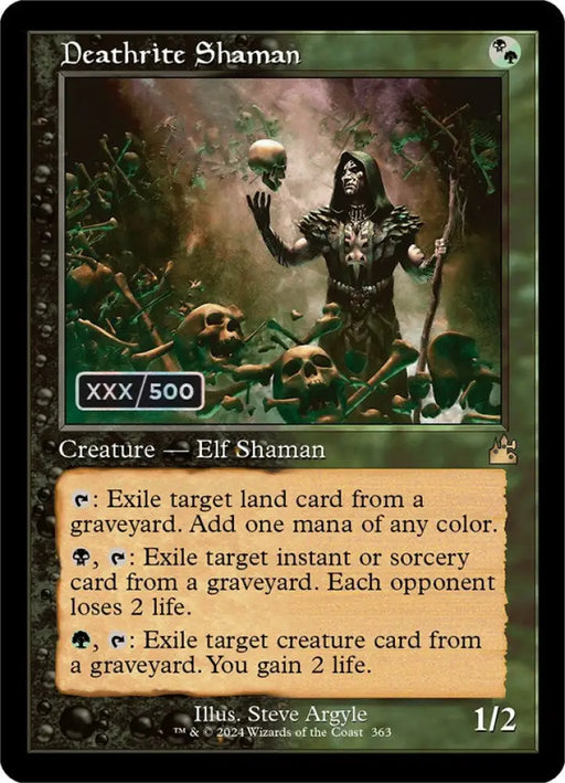Deathrite Shaman (Retro) (Serialized) [Ravnica Remastered] - MTG Single