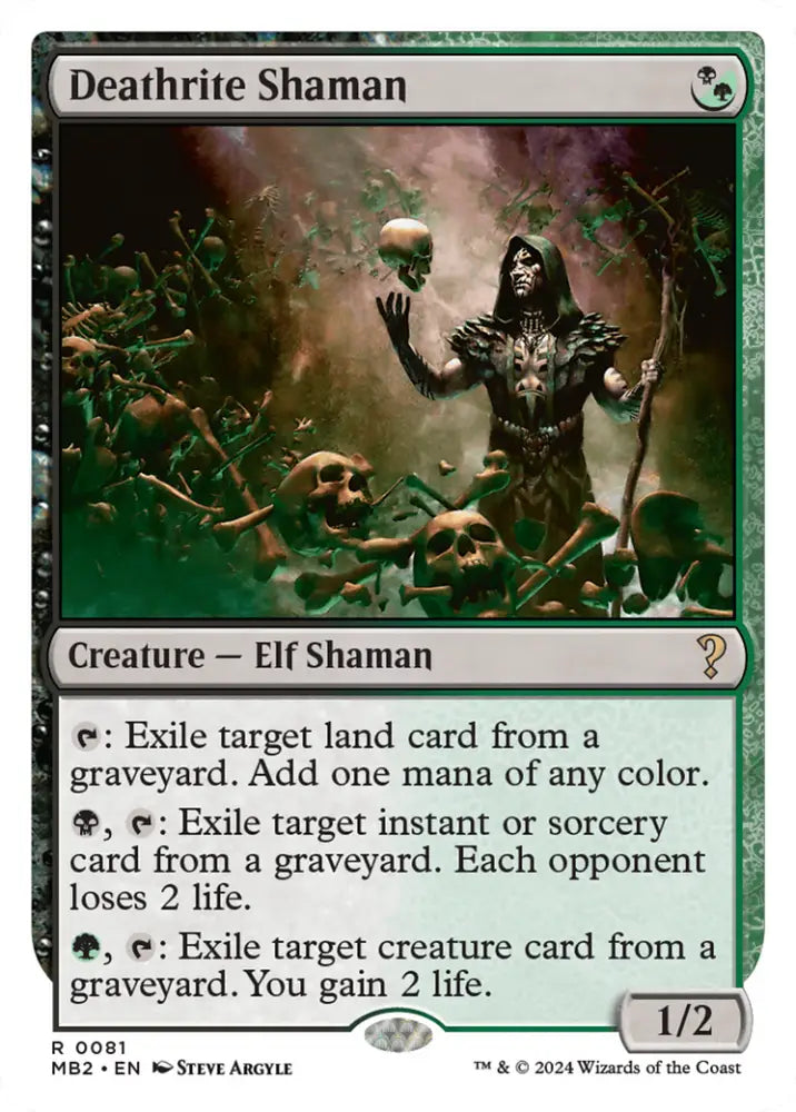Deathrite Shaman (White Border) [Mystery Booster 2] - MTG Single