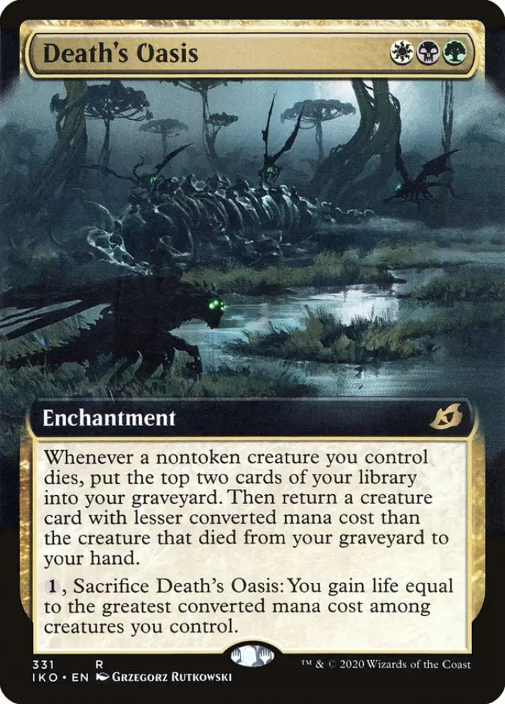 Death’s Oasis (Extended Art) [Ikoria: Lair of Behemoths] - MTG Single