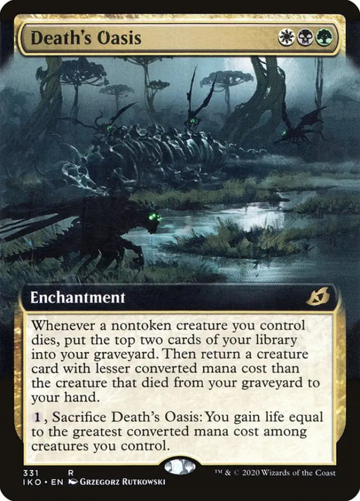 Death’s Oasis (Extended Art) [Ikoria: Lair of Behemoths] - MTG Single