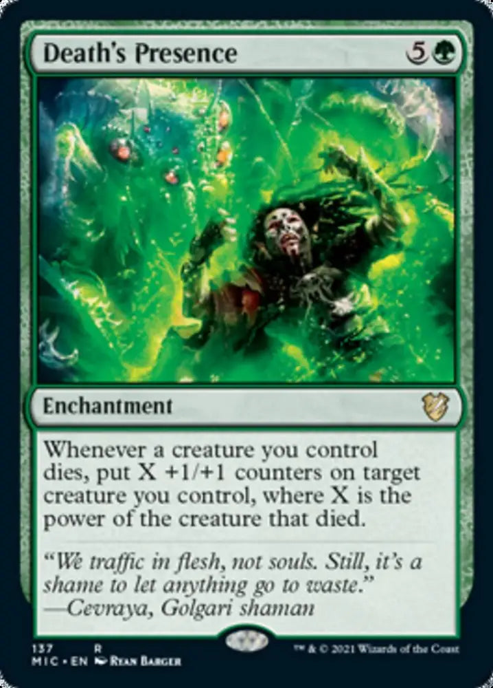 Death’s Presence [Innistrad: Midnight Hunt Commander] - MTG Single