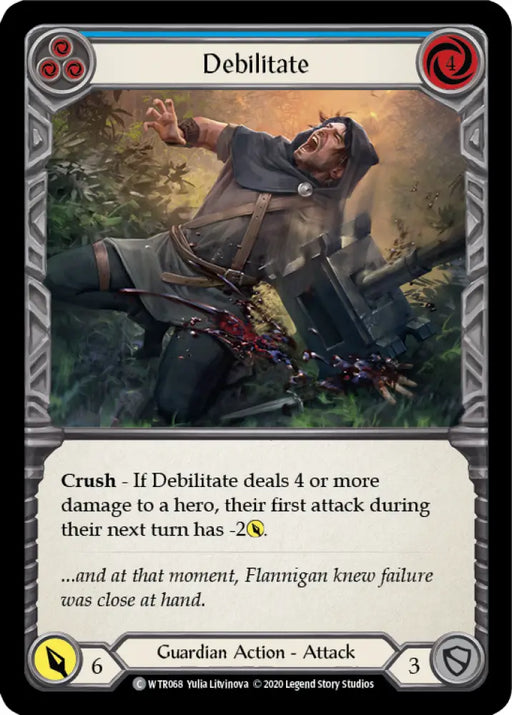 Debilitate (Blue) [Welcome to Rathe Unlimited] Unlimited Rainbow Foil - Flesh And Blood Single