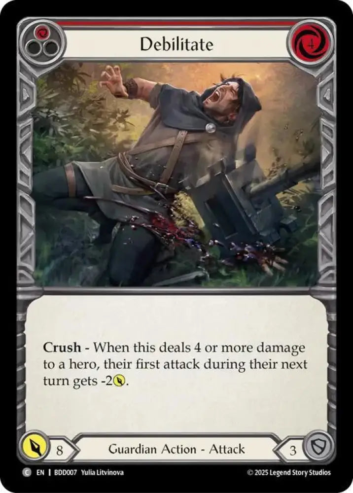 Debilitate (Red) (BDD007) [Welcome Deck Bravo]
