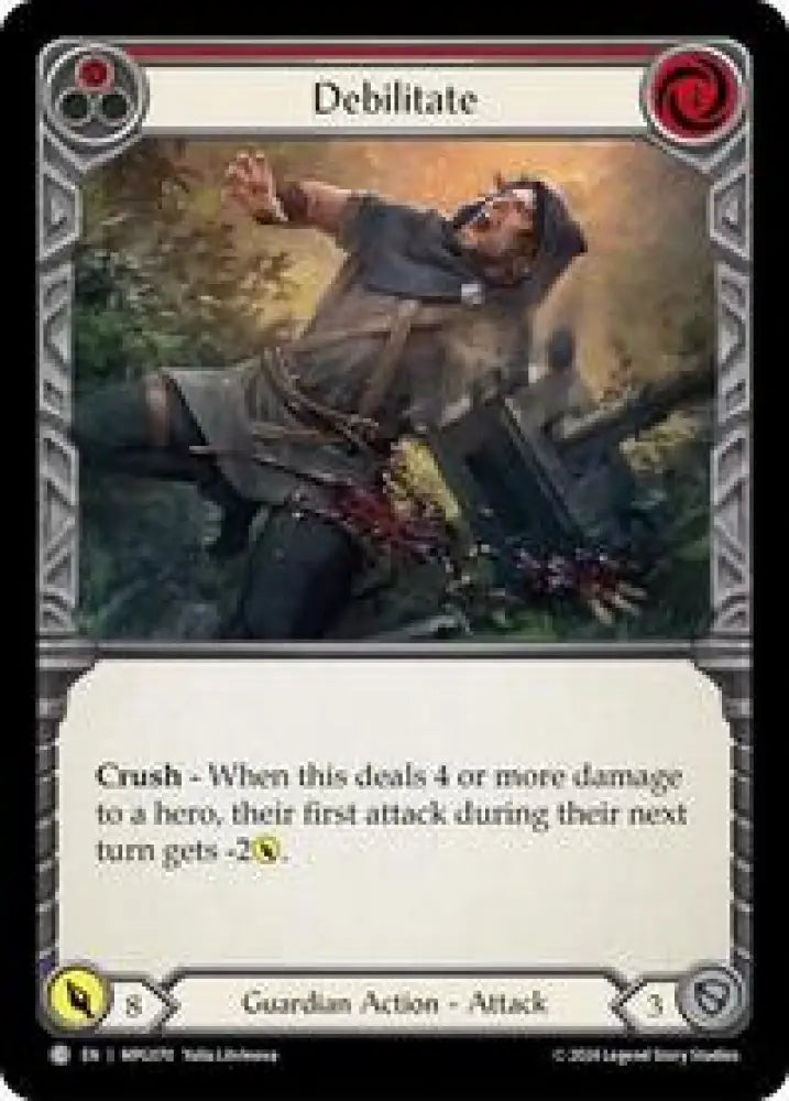Debilitate (Red) (MPG070) [Mastery Pack Guardian]