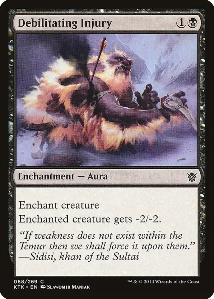Debilitating Injury [Khans of Tarkir] - MTG Single