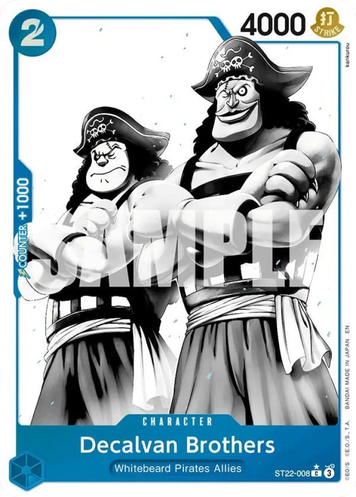 Decalvan Brothers (Parallel) (ST22-008) [Starter Deck 22: Ace & Newgate]