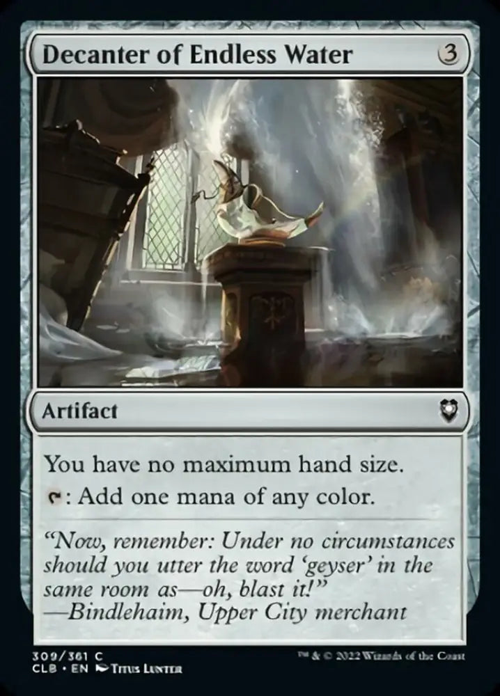 Decanter of Endless Water [Commander Legends: Battle for Baldur’s Gate] - MTG Single