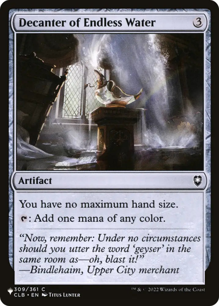 Decanter of Endless Water [The List] - MTG Single