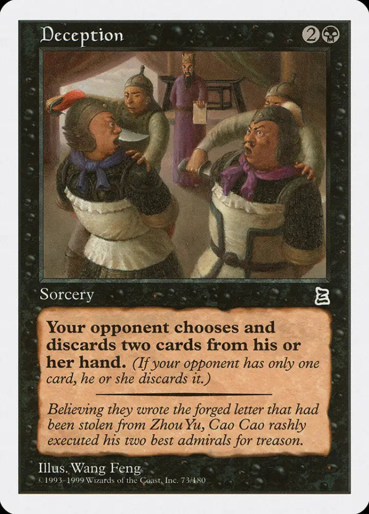 Deception [Portal Three Kingdoms] - MTG Single