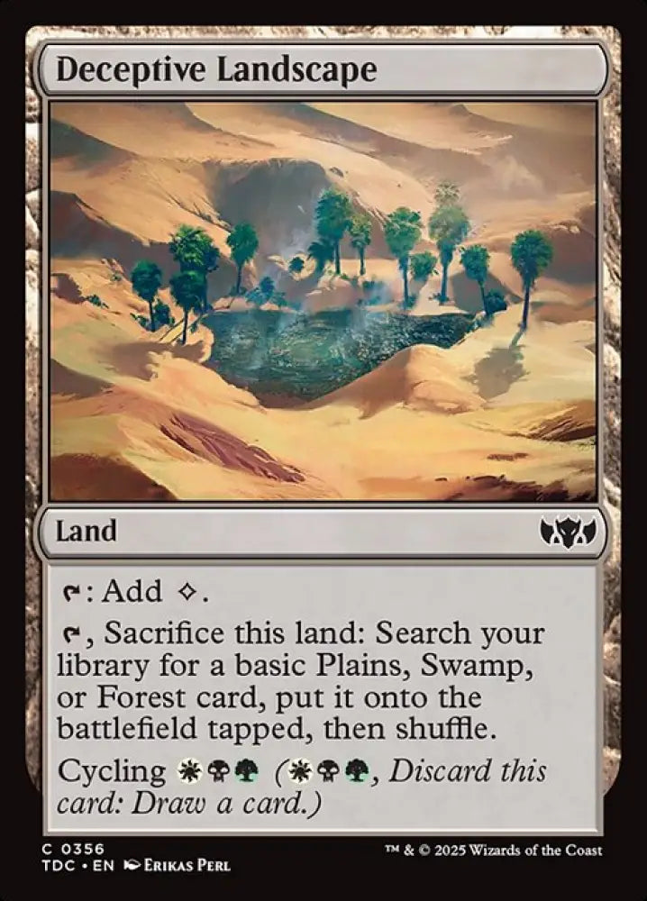 Deceptive Landscape (356) [Tarkir: Dragonstorm Commander]