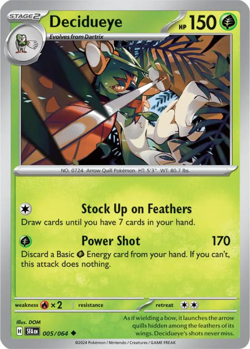 Decidueye (005/064) [Scarlet & Violet: Shrouded Fable] - Pokemon Single