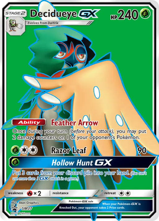 Decidueye GX (SM37) [Sun & Moon: Black Star Promos] - Pokemon Single