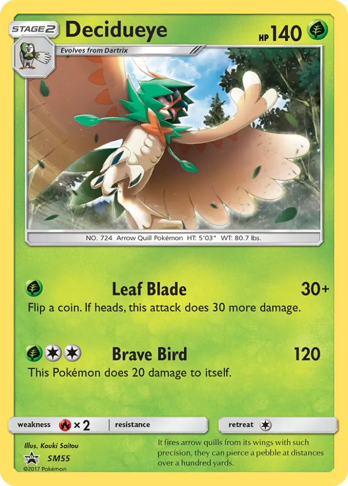 Decidueye (SM55) [Sun & Moon: Black Star Promos] - Pokemon Single