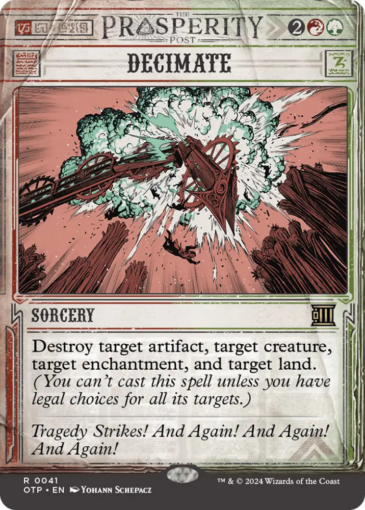Decimate [Outlaws of Thunder Junction: Breaking News] - MTG Single