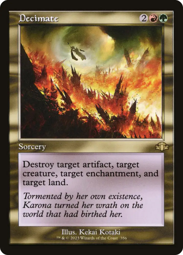 Decimate (Retro) [Dominaria Remastered] - MTG Single