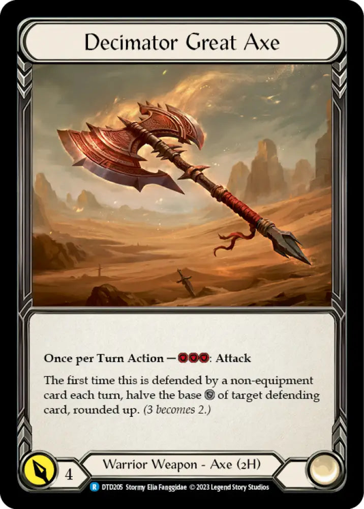 Decimator Great Axe [Dusk Till Dawn] - Flesh And Blood Single