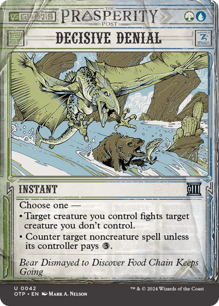 Decisive Denial [Outlaws of Thunder Junction: Breaking News] - MTG Single