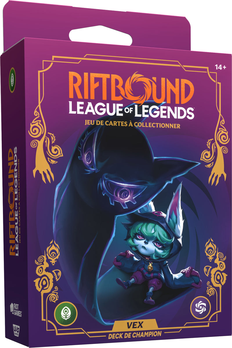 Riftbound League of Legends TCG Déchaînement Deck de Champion Vex (FR)