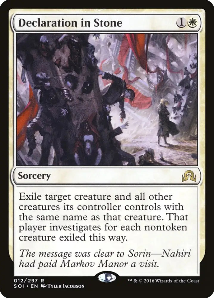 Declaration in Stone [Shadows over Innistrad] - MTG Single