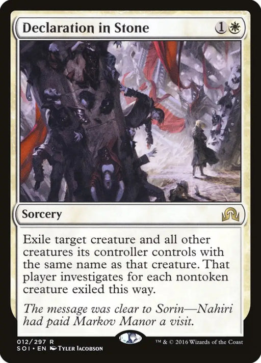 Declaration in Stone [Shadows over Innistrad] - MTG Single