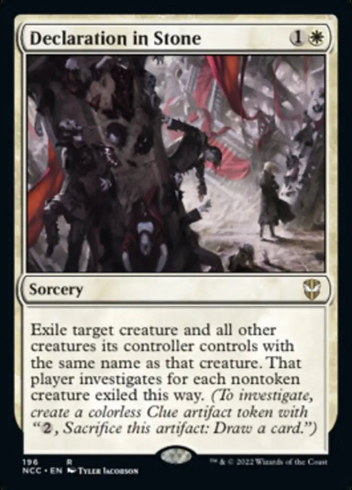 Declaration in Stone [Streets of New Capenna Commander] - MTG Single
