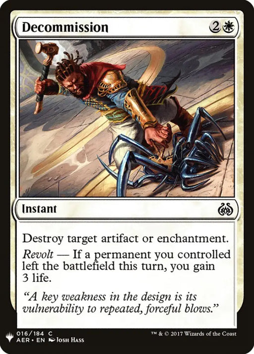 Decommission [Mystery Booster] - MTG Single