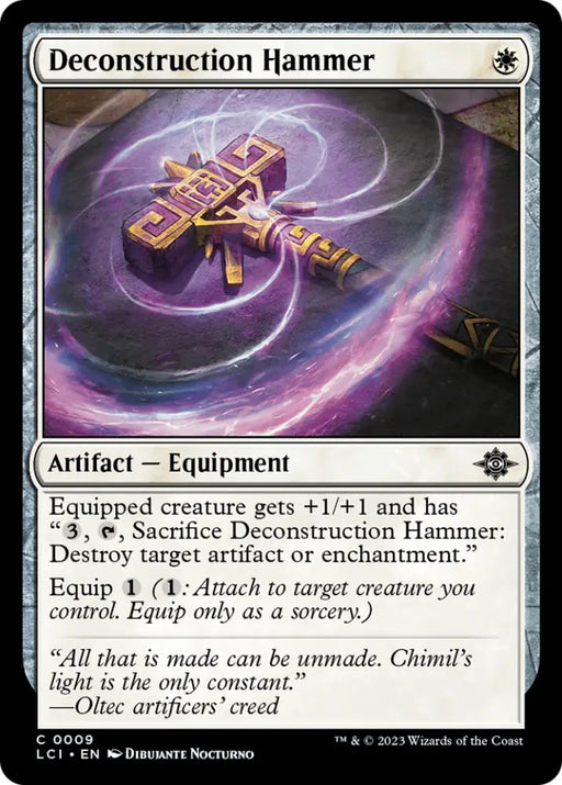 Deconstruction Hammer [The Lost Caverns of Ixalan] - MTG Single
