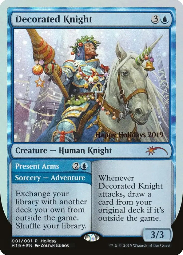 Decorated Knight // Present Arms [Happy Holidays] - MTG Single