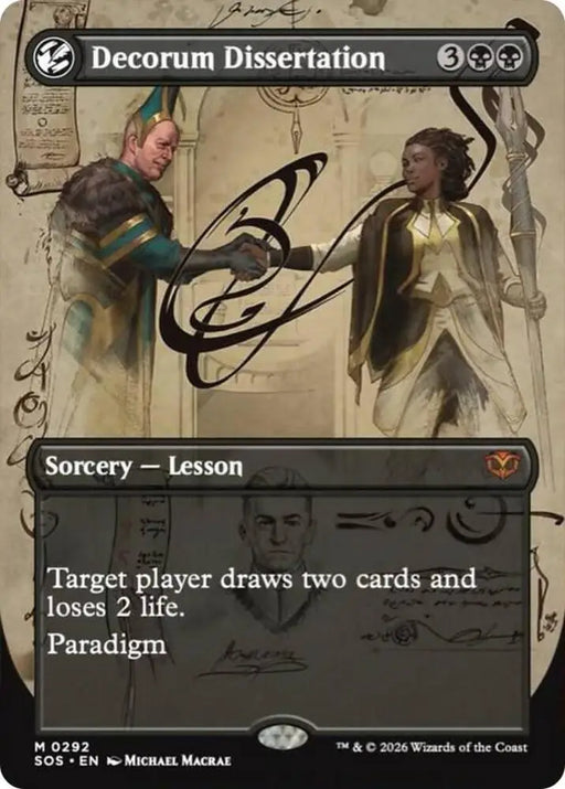 Decorum Dissertation (Borderless) (292) [Secrets of Strixhaven]