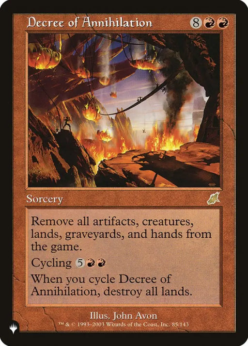 Decree of Annihilation [The List] - MTG Single