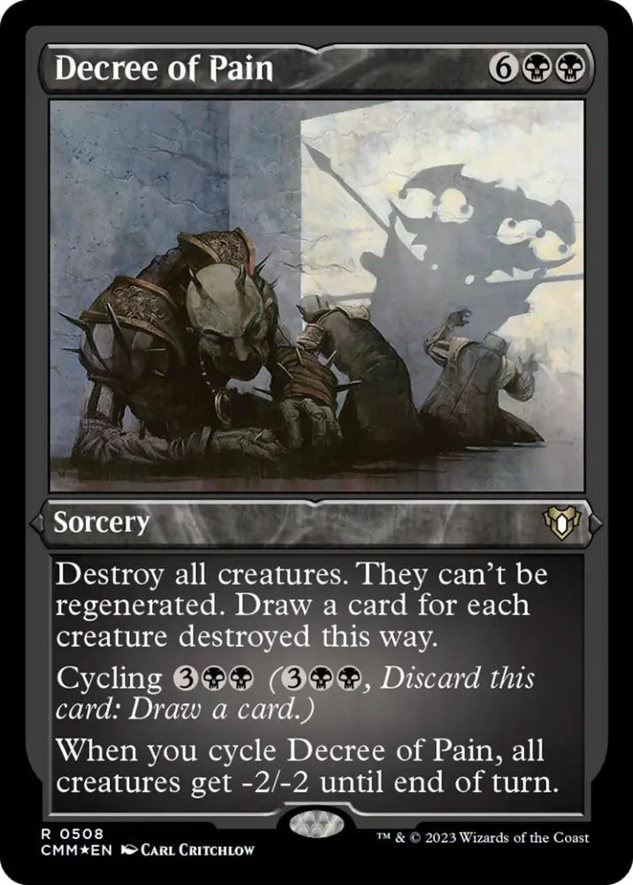 Decree of Pain (Foil Etched) [Commander Masters] - MTG Single