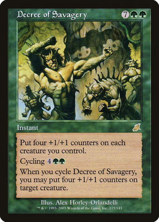 Decree of Savagery [Scourge] - MTG Single