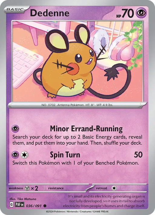 Dedenne (036/091) [Scarlet & Violet: Paldean Fates] - Pokemon Single