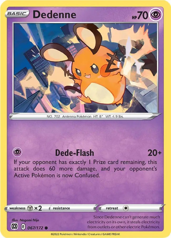 Dedenne (067/172) [Sword & Shield: Brilliant Stars] - Pokemon Single
