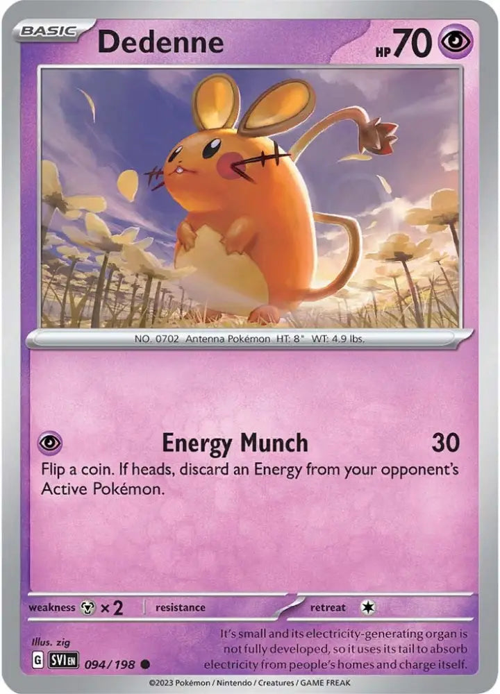 Dedenne (094/198) [Scarlet & Violet: Base Set] - Pokemon Single