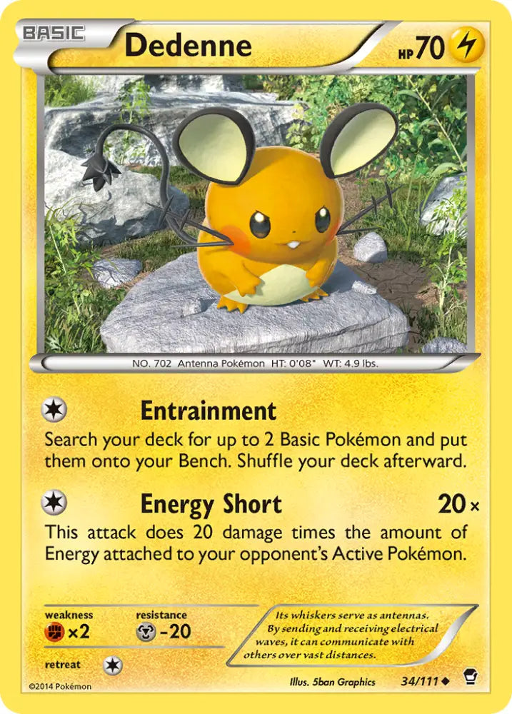 Dedenne (34/111) [XY: Furious Fists] - Pokemon Single