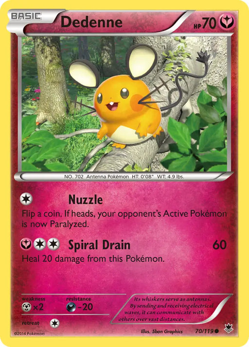 Dedenne (70/119) [XY: Phantom Forces] - Pokemon Single