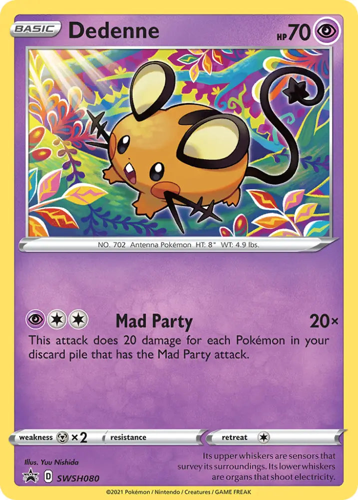 Dedenne (SWSH080) [Sword & Shield: Black Star Promos] - Pokemon Single