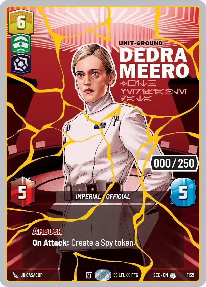 Dedra Meero - With Verifiable Data (Serialized) (Gold) (1135) [Secrets of Power]