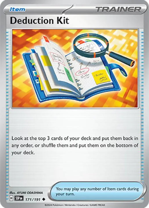 Deduction Kit (171/191) [Scarlet & Violet: Surging Sparks] - Pokemon Single