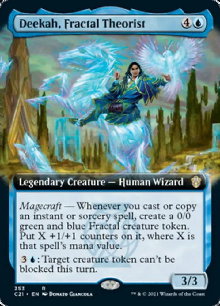 Deekah Fractal Theorist (Extended Art) [Commander 2021] - MTG Single