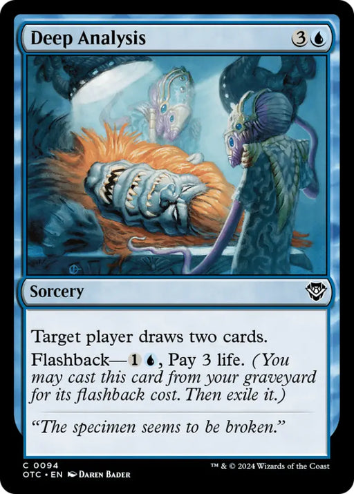 Deep Analysis [Outlaws of Thunder Junction Commander] - MTG Single