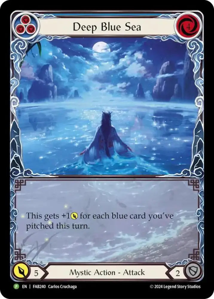 Deep Blue Sea [FAB240] (Promo) Rainbow Foil - Flesh And Blood Single