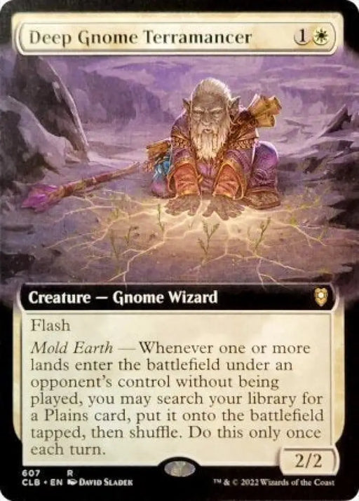 Deep Gnome Terramancer (Extended Art) [Commander Legends: Battle for Baldur’s Gate] - MTG Single
