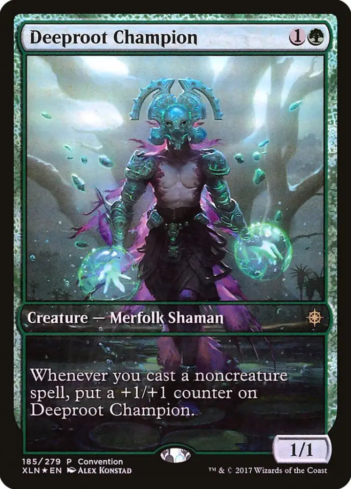 Deeproot Champion (Convention) (Full Art) [Ixalan Promos] - MTG Single