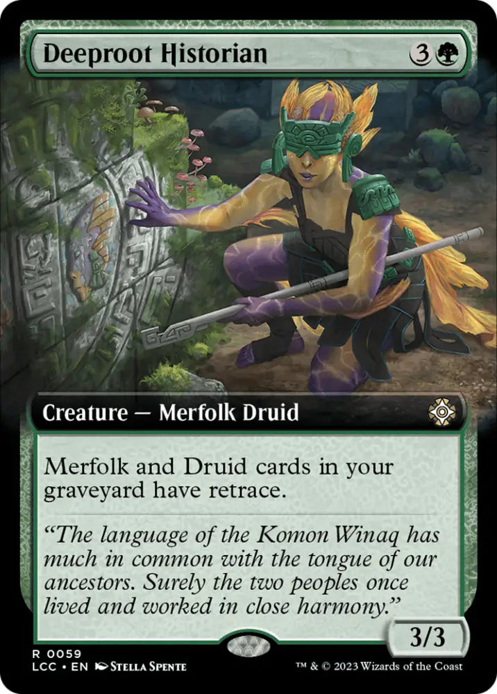 Deeproot Historian (Extended Art) [The Lost Caverns of Ixalan Commander] - MTG Single