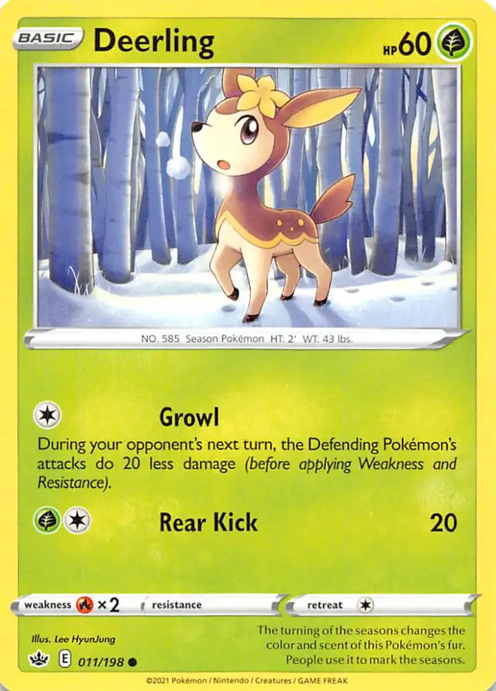 Deerling (011/198) [Sword & Shield: Chilling Reign] - Pokemon Single