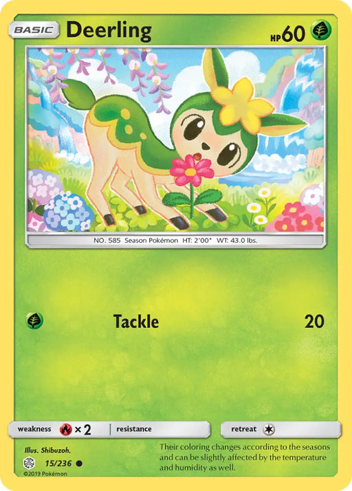 Deerling (15/236) [Sun & Moon: Cosmic Eclipse] - Pokemon Single